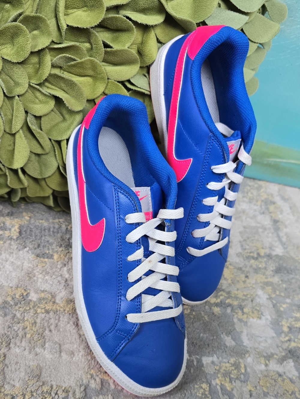 Nike Women's Court Majestic Sneakers Cobalt Pink Size 8.5